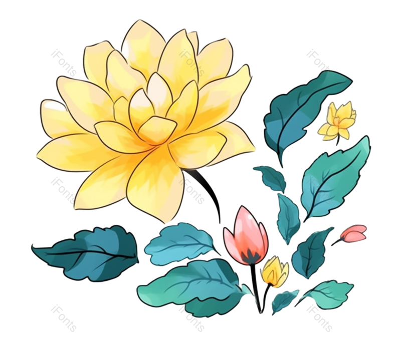 叶子图片,装饰元素,母亲节PNG,清新免抠素材